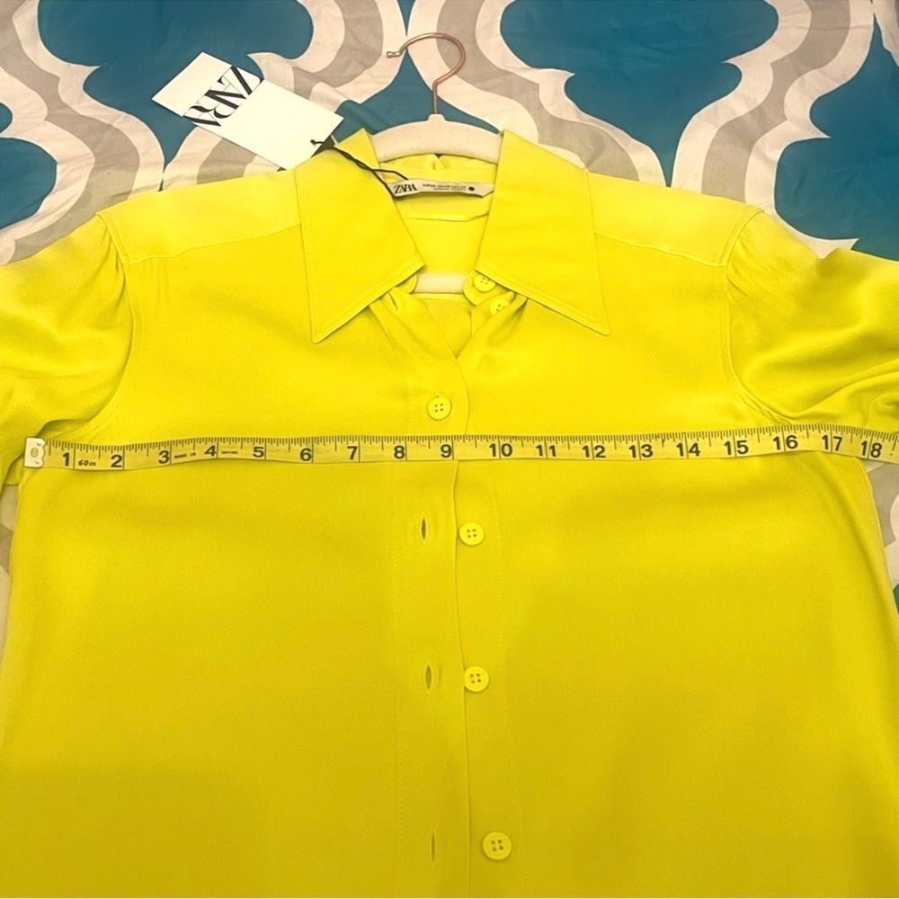 NWT SATIN EFFECT SHIRT Size XS - Picture 8 of 16